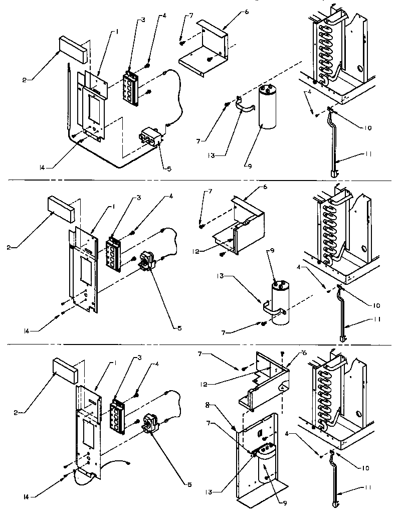 Control panel & electrical parts