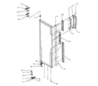 Amana SQD22NL-P1181301WL refrigerator door hinge and trim parts diagram