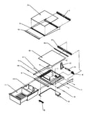 Refrigerator shelving and drawers