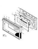 Oven door assembly (sne26cb/p1142425nw,l)