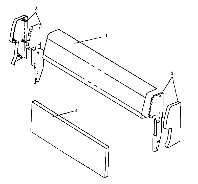 Fixed panel & backguard assembly