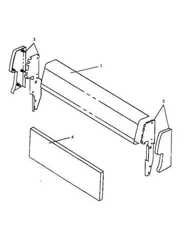 Fixed panel & backguard assembly