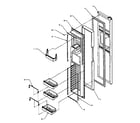 Amana SPD22NW-P1181306WW freezer door (spd22nl/p1181306wl) (spd22nw/p1181306ww) diagram