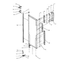 Amana SPD22NW-P1181306WW refrigerator door hinge & trim parts (spd22nl/p1181306wl) (spd22nw/p1181306ww) diagram