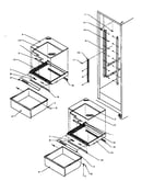 Refrigerator shelving & drawers (spd22nl/p1181306wl) (spd22nw/p1181306ww)