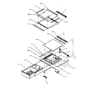 Amana SPD22NL-P1181306WL refrigerator shelving & drawers (spd22nl/p1181306wl) (spd22nw/p1181306ww) diagram