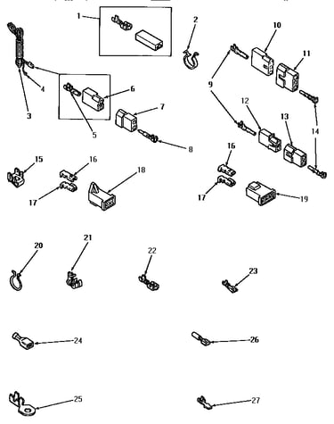 Power cord and terminals