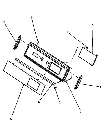 Graphics panel, control hood and controls