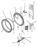 Rear bulkhead, felt seal and cylinder roller