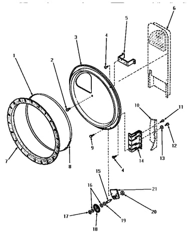 Rear bulkhead, felt seal and cylinder roller