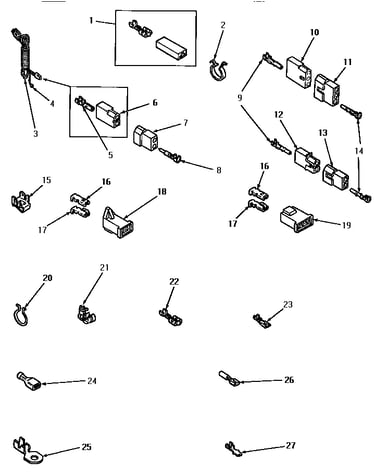 Power cord and terminals