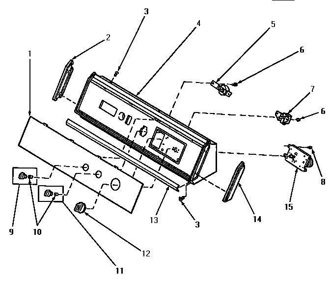 GRAPHICS PANEL, CONTROL HOOD AND CONTROLS