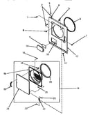 Loading door, front panel and seals