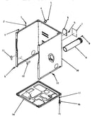 Cabinet, exhaust duct and base