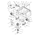 Amana MC2100MPP-P1154604M cavity & chassis assembly & electrical components diagram