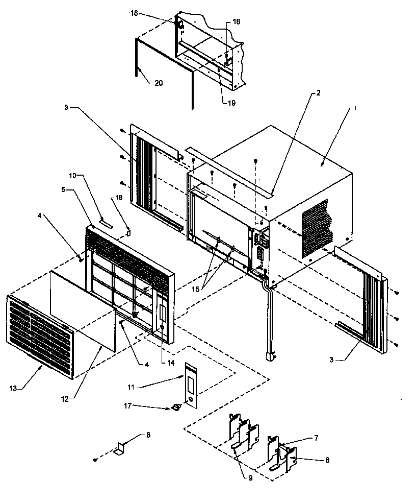Front & outer case assembly