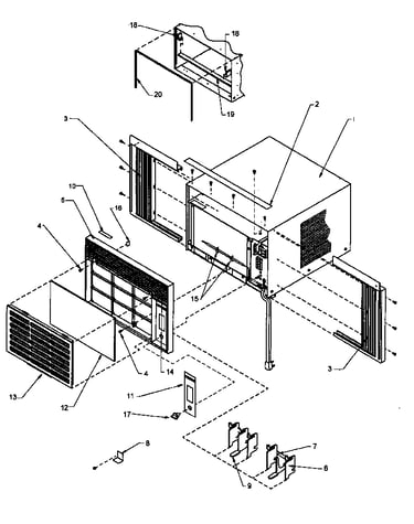 Front & outer case assembly