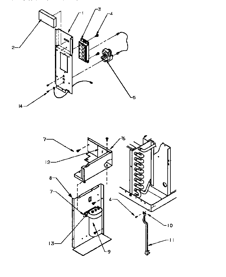 Control panel & electrical parts