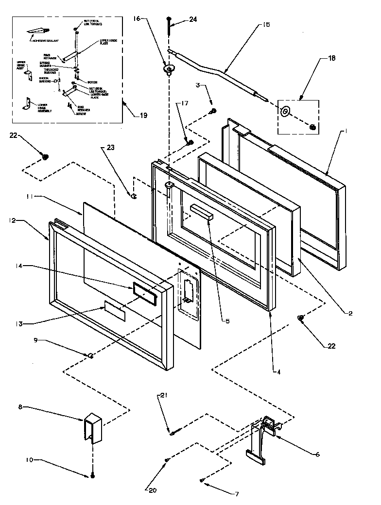 Graphics panel, control hood and controls