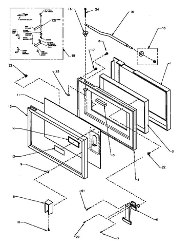 Graphics panel, control hood and controls