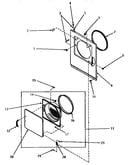 Loading door, front panel and seals