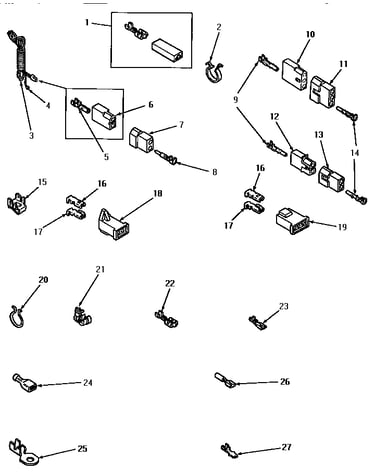 Power cord and terminals