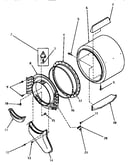 Front bulkhead, air duct, felt seal and cylinder