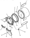 Front bulkhead, air duct, felt seal and cylinder