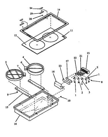 Cooktop (cc12hre/p1172301) (cc12hrw/p1172302)