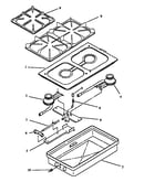Top burner module assembly (xst111/p1133255n) (xst111ub/p1133256nb) (xst111ub1/p1133344nb) (xst111uw/p1133256nw) (xst111uw1/p1133353n) (xst111uww1/p1133344n) (xst311-u/p1133273n)