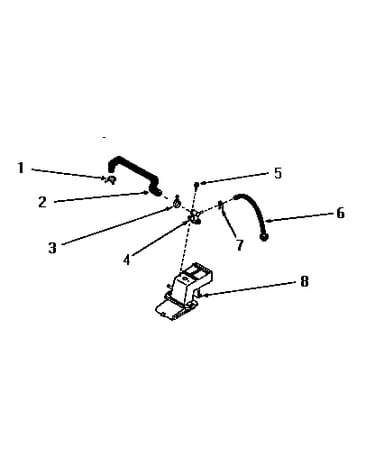 Water inlet & filler hose (starting #21n92780 thru 21r99117