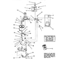 Speed Queen DA9000 xounterbalance weight, bracket and mounting plate diagram