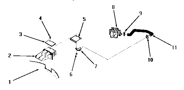 Water inlet and filler hose