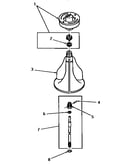 Agitator, shaft and fabric softener dispenser