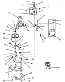 Counterbalance weight, bracket and mounting plate