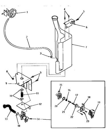 Reservoir and drain valve