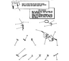 Speed Queen DA1040 power cord, wire and terminals diagram