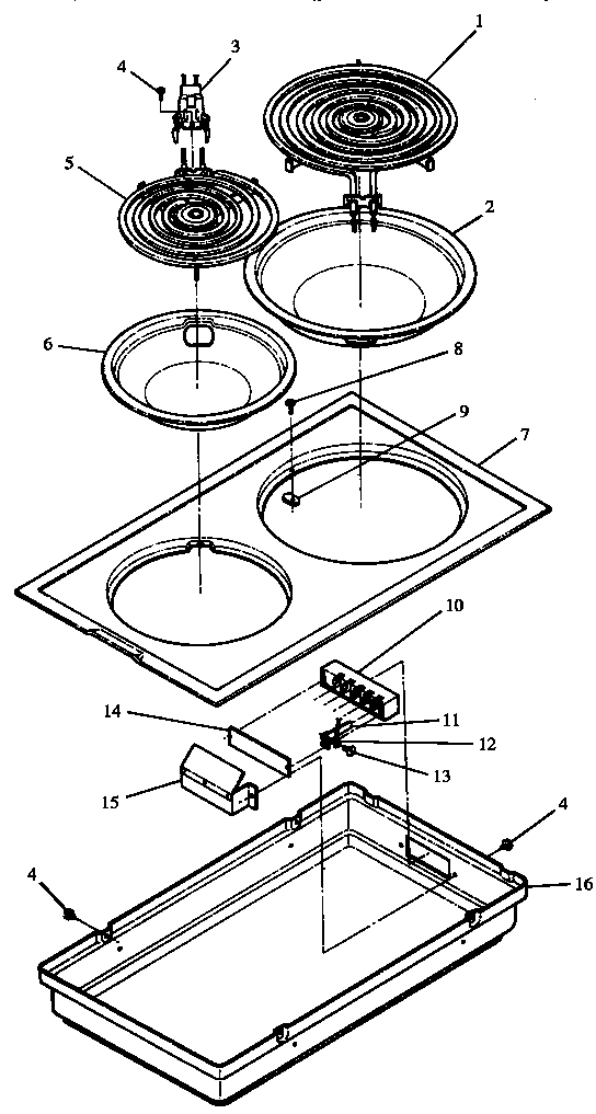 Cooktop module (cc1wf, cc1ce)