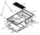 Amana CAKDH5E burner box section diagram