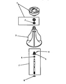 Agitator, shaft and fabric softener dispenser