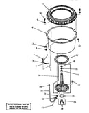 Agitator post and spin tub