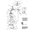 Speed Queen DA3661 counterbalance weight, bracket and mounting plate diagram