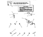 Speed Queen DA3500 power cord, wire and terminals diagram