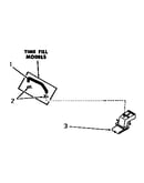 Water inlet and filler hose (thru # s11n286 & 21r99117)