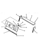 Panel support plate, control hood ends and bulb