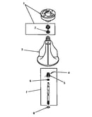 Agitator, shaft and fabric softener dispenser