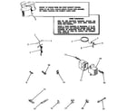 Speed Queen DA6111 power cord, wire and terminals diagram