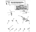 Speed Queen DA6201 power cord, wire and terminals diagram