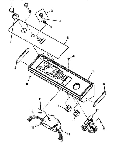 Graphics panel, control hood and controls