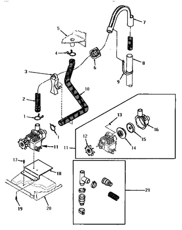 Pump assembly, hoses and siphon break kit
